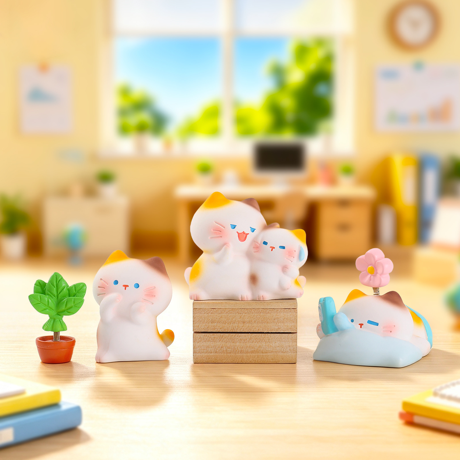 Working Kitten Resin Blind Box - Resin Art Case ulasan dan harga