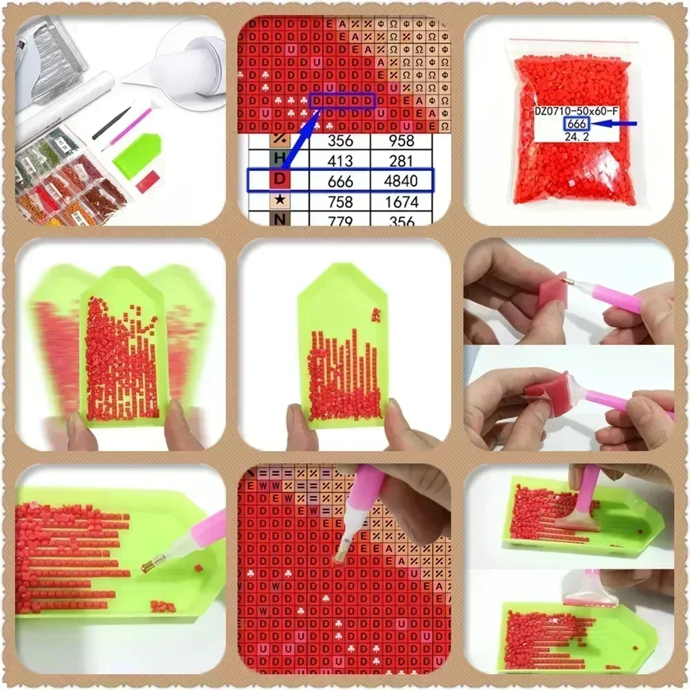 1PC frameless 5D Diamond Paint - Resin Art Equipment ulasan dan harga