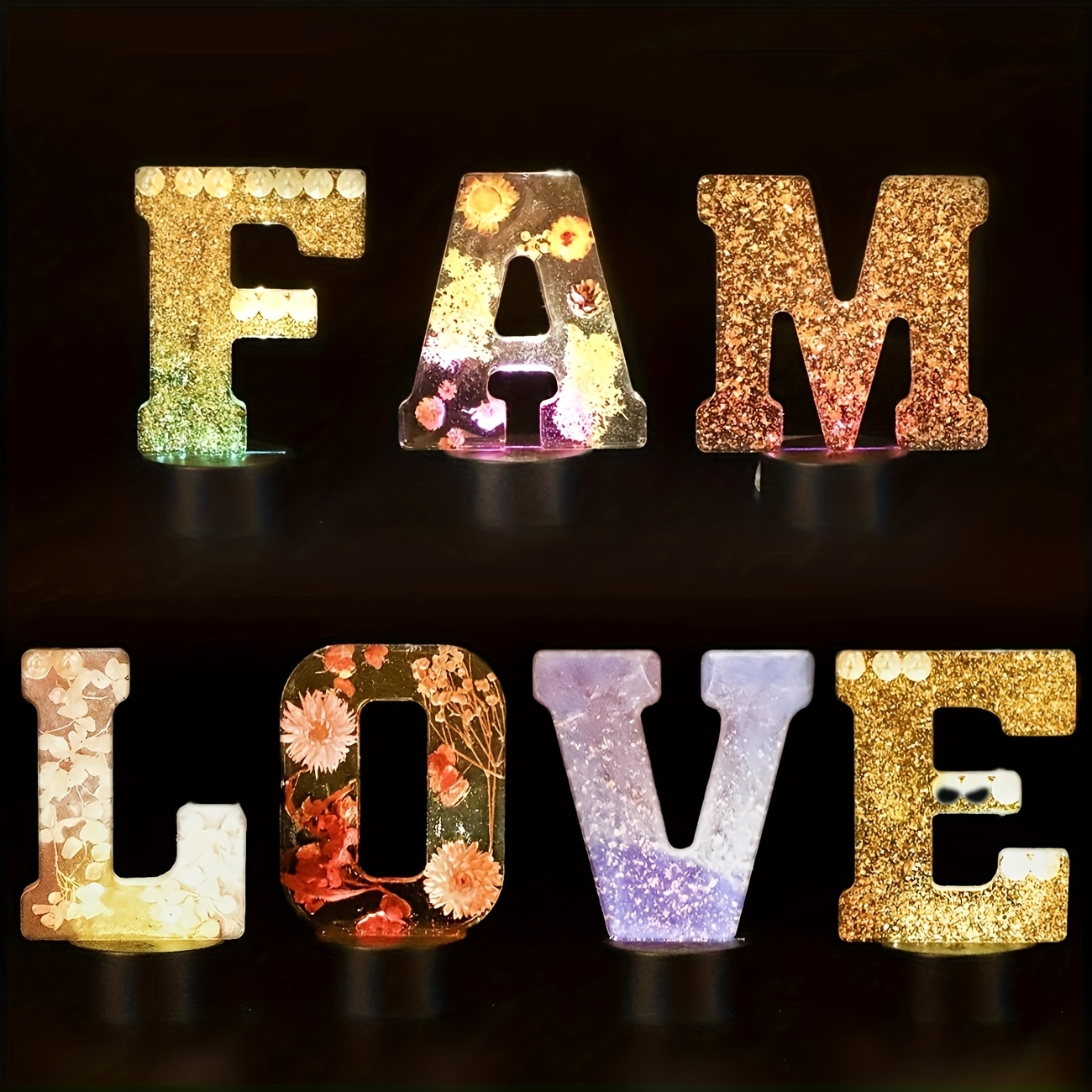 7-Inch Large Letter Resin Mold - Resin Art Alphabet ulasan dan harga